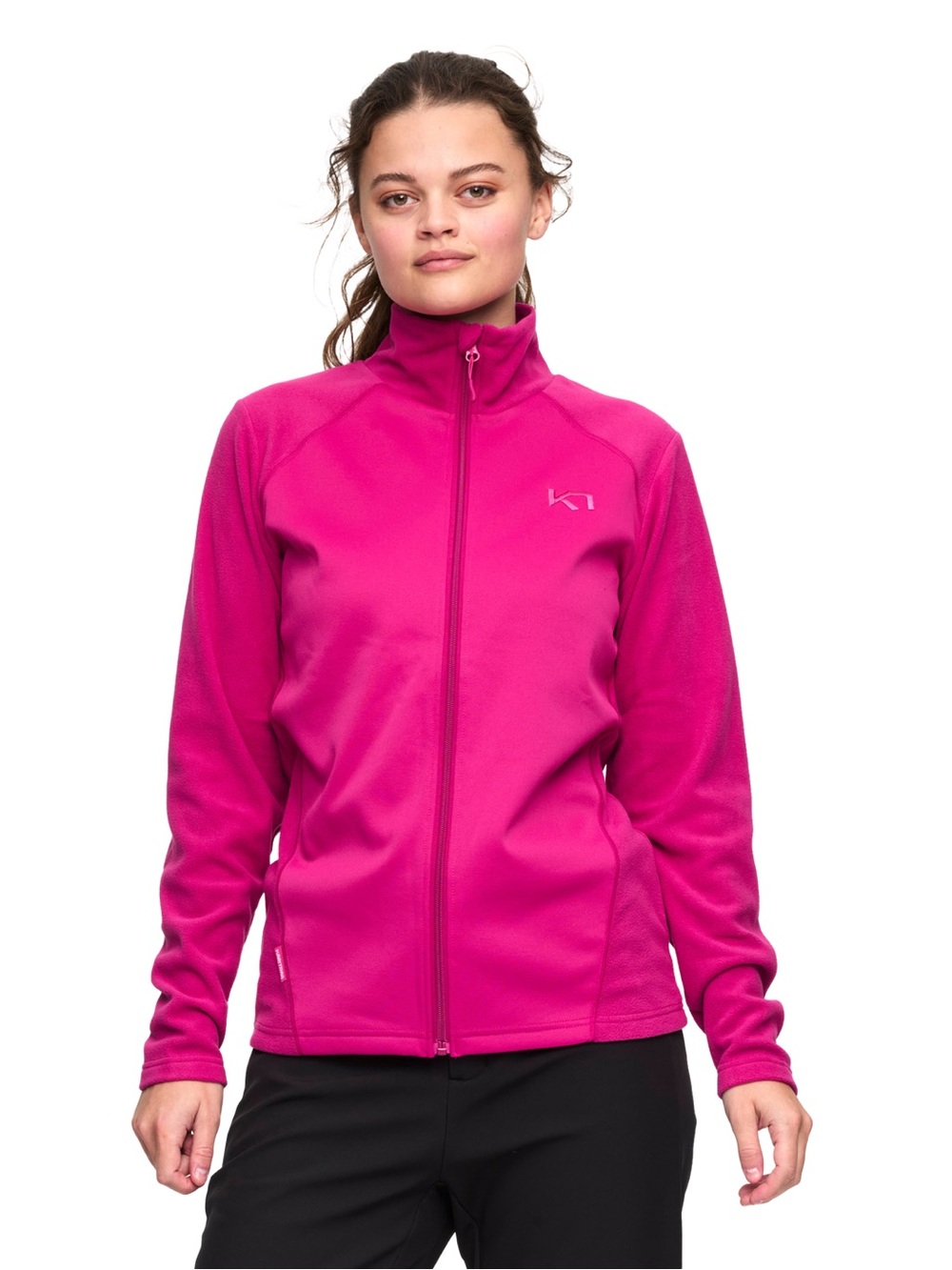 Kari Traa Women's Full-Zip Fleece Jacket - Hot Pink